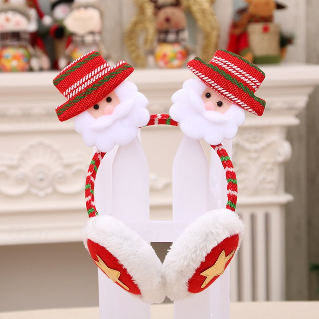  Santa Claus Elf Headband Girls' Christmas Christmas Eve Christmas Kid's Party Christmas Headpiece