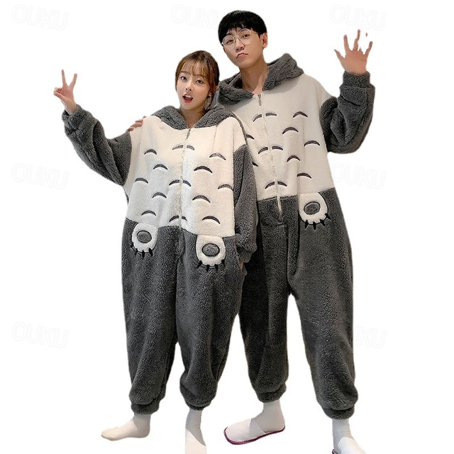 Costume Panda Adulte Unisexe - Pyjama Onesie Polaire Avec Capuche, Poches Et Fermeture Boutons - Idéal Déguisement Halloween, Cosplay Ou Maison