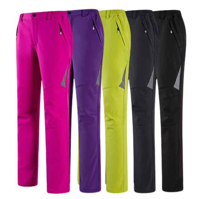 Pantalon de randonnée coupe-vent, imperméable, chaud, taille élastique