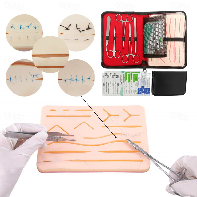 Complete Suture Practice Kit For Suture Training Including Large ...