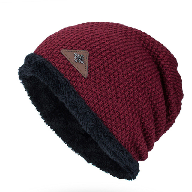  Homme Chapeau Bonnet / Slouchy Bonnet Chapeaux d'hiver Mancherons Tricot à revers Vêtements de Plein Air Casual Quotidien Tricoté Toison Géométrie Chaud Noir