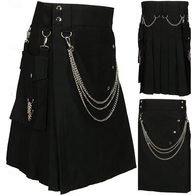  Retro Vintage Punk & Gothic Schottische Nutzkilts Herren Maskerade Party / Abend Erwachsene Röcke