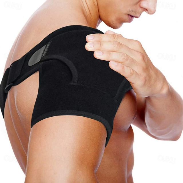  1 peça proteção de ombro para homens e mulheres punhos de entorse de alívio de dor de ombro esportes proteção de ombro cinto de ombro ajustável