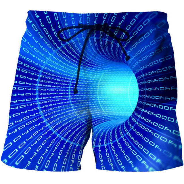  Hombre Pantalones de Natación Boxers de Natación Bermudas Pantalones de Surf Pantalones cortos de playa Correa Cintura elástica Impresión 3D Graphic de impresión en 3D Transpirable Secado rápido Corto