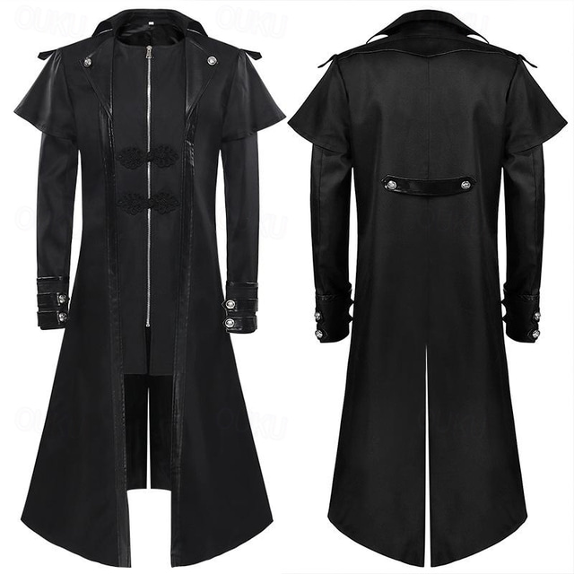  Retro / vintage Medieval Renascentist Geacă Prinţ Cavaler Nobil Mată Bărbați Steampunk Mascaradă Adulți Geacă