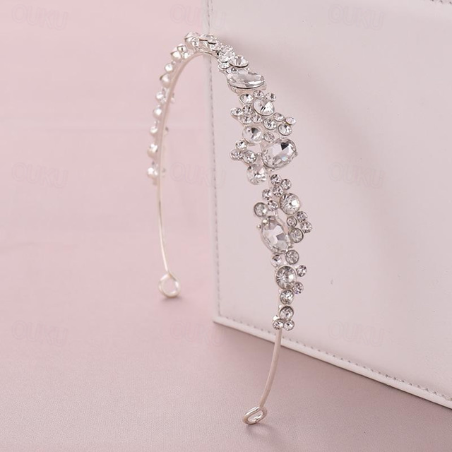  Wedding Hair Accessories for Kids Flower Girl Hair Accessory Princess Headpiece White Flower Headband Pearl for Girl and Flower Girls Cute Bridal Wedding Hair Band Women's Fashion Headbands