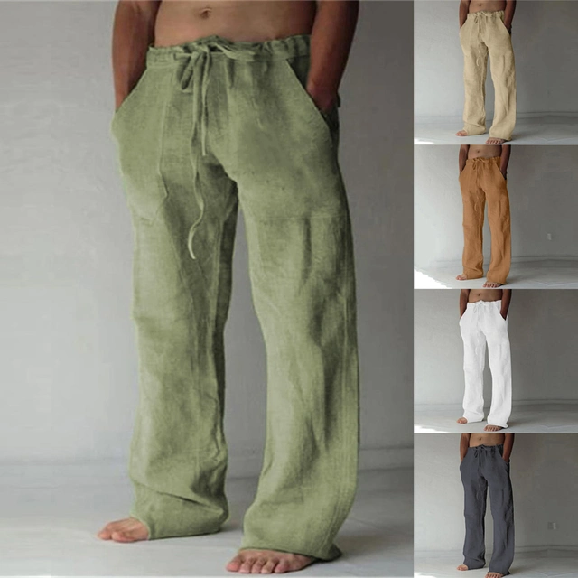 Men's Trousers Summer Pants Baggy Pants Beach Pants Casual Pants ...