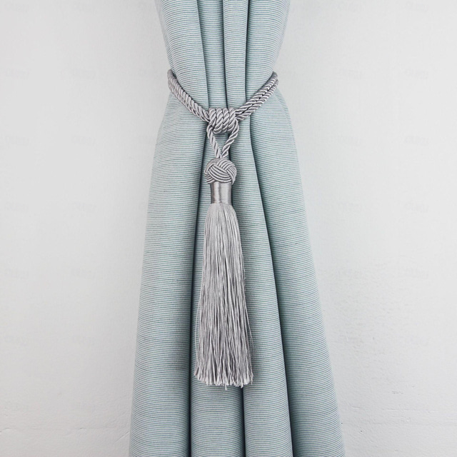  Rope Curtain Tassel Tie Backs Curtain Fringe Tiebacks Holdbacks Window Drapes Curtain Strap Buckle Holder Window Decorative Accessories