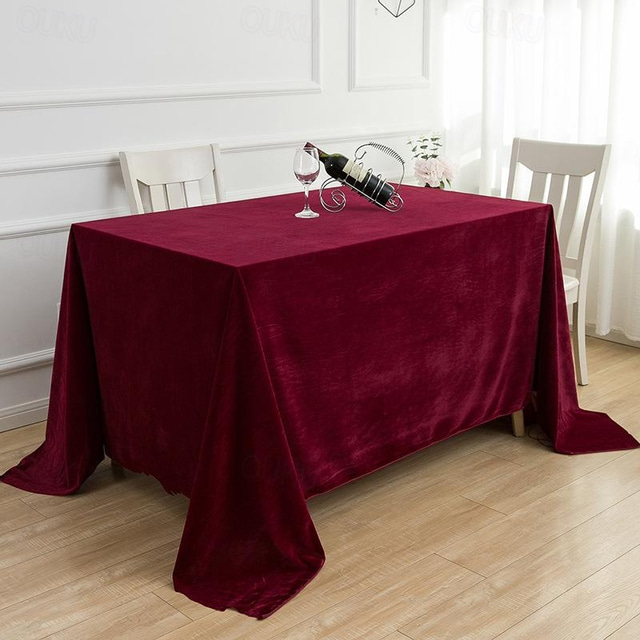  Velvet Tablecloth Farmhouse Black Table Cloth Spring Tablecloth Round Outdoor Cloth Table Cover Oval Rectangle For Picnic,Wedding,Dining,Easter,Kitchen