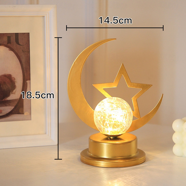  Eid mubarak dekoracyjna lampa oświetlenie świąteczne muzułmański festiwal ramadan led zamek księżyc lampka nocna dekoracja sypialni na ścianie domu