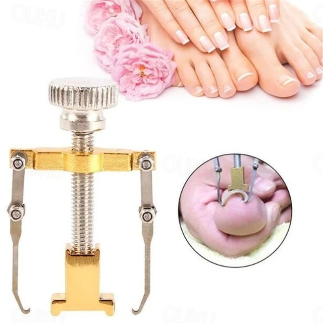  2 pièces correcteur d'ongles incarnés outil de lissage des ongles en acier inoxydable soulagement de la douleur outil de pédicure pour récupérer les ongles incarnés