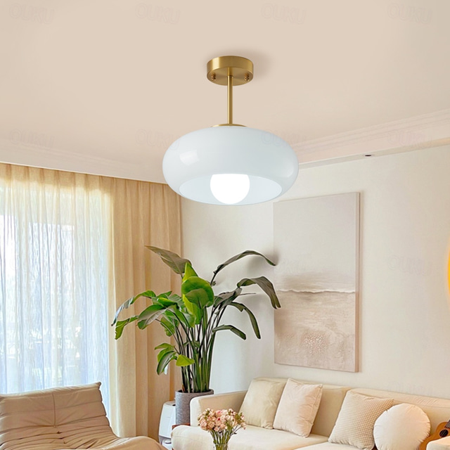 Vintage Ceiling Lights,Retro Glass Chandelier,Flush Mount Chandelier Light,Unique Brass Chandelier Dining