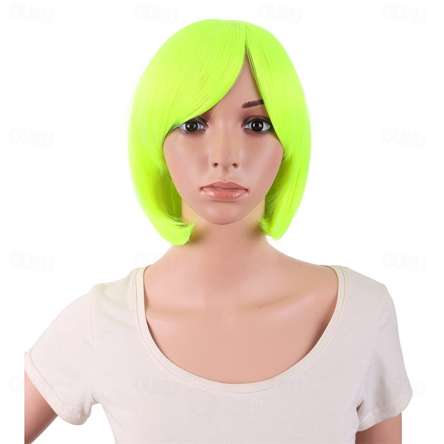 12 Inches/30cm Women Short Straight Cosplay Party BOB Wig Halloween Cosplay Party Wigs