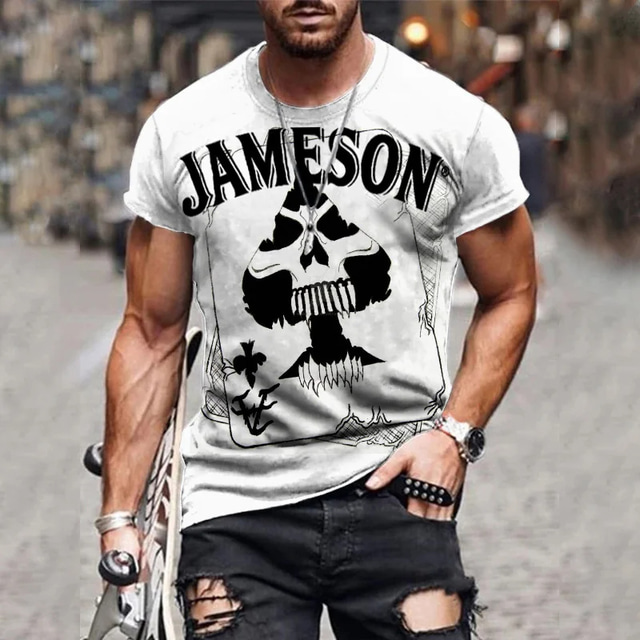  Letter Graphic Prints Funny Black White T shirt Tee Graphic Tee Men's 100% Cotton Graphic T Shirt Basic Modern Contemporary Shirt Short Sleeves Comfortable Tee Street Vacation Summer Fashion Designer