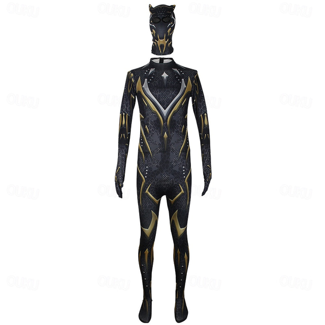  Black Panther Superhero Zentai Suits Men's Women's Movie Cosplay Cosplay Masquerade