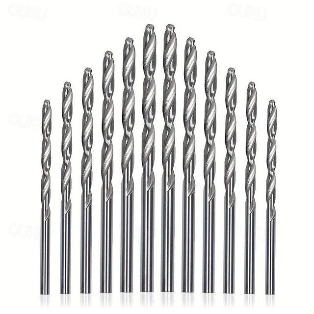  25pcs Hss Small Twist Drill Bit Set Mini Precision 0.5-3mm Drill Bits For Pcb Crafts Jewelry Making Hand Tool Accessories