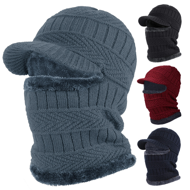  Pánské Kukla Beanie Hat Zahřívací Větruvzdorné Prodyšné Fleece Čepice Zima Snowboard pro Lyže Snowboard Zimní sporty