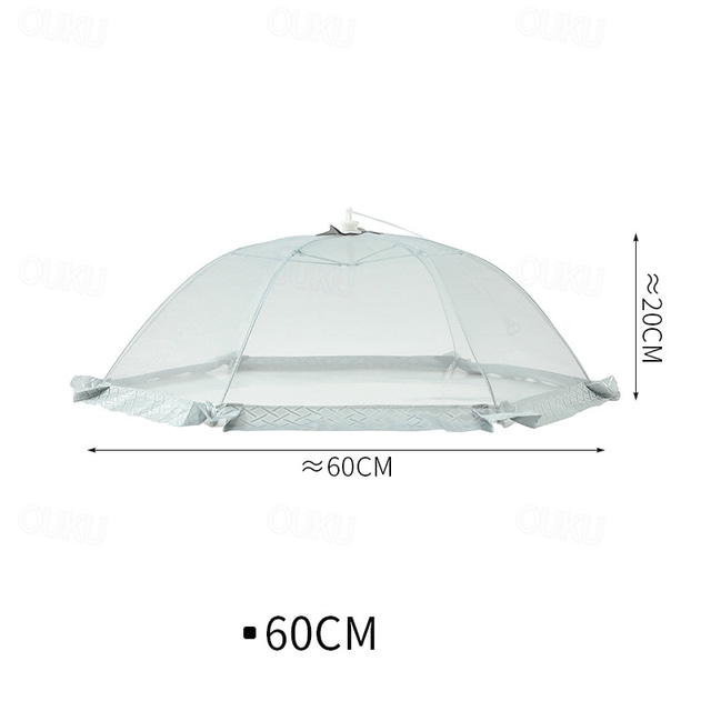  1 יחידות כיסוי מזון ביתי חדש קיץ מתקפל עמיד לזבובים כיסוי ירקות עמיד בפני אבק כיסוי שולחן גדול מלבני כיסוי מזון