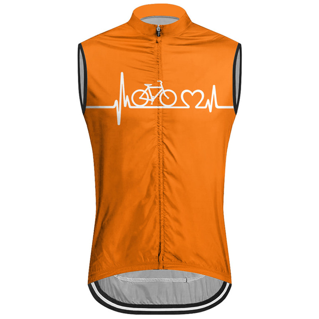  Men's Cycling Vest Cycling Jersey Sleeveless Bike Vest / Gilet Jersey Top with 3 Rear Pockets Mountain Bike MTB Road Bike Cycling Breathable Quick Dry Moisture Wicking Back Pocket Black Yellow Red
