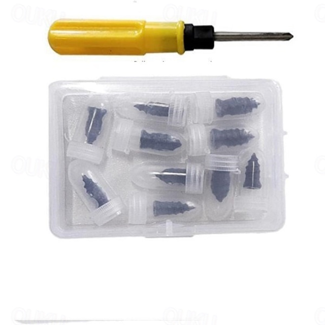  10Pcs Vacuum Tyre Repair Nail Car Scooter Bike Motorcycle Universal Tubeless Rubber Nails Tire Puncture Repair Accessories