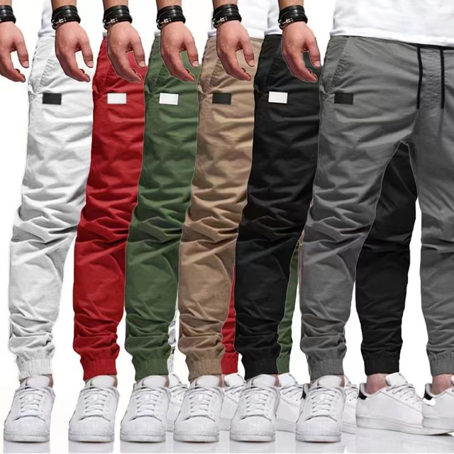  Men's Cargo Pants Cargo Trousers Pocket Plain Comfort Breathable Outdoor Daily Going out Fashion Casual Black Green