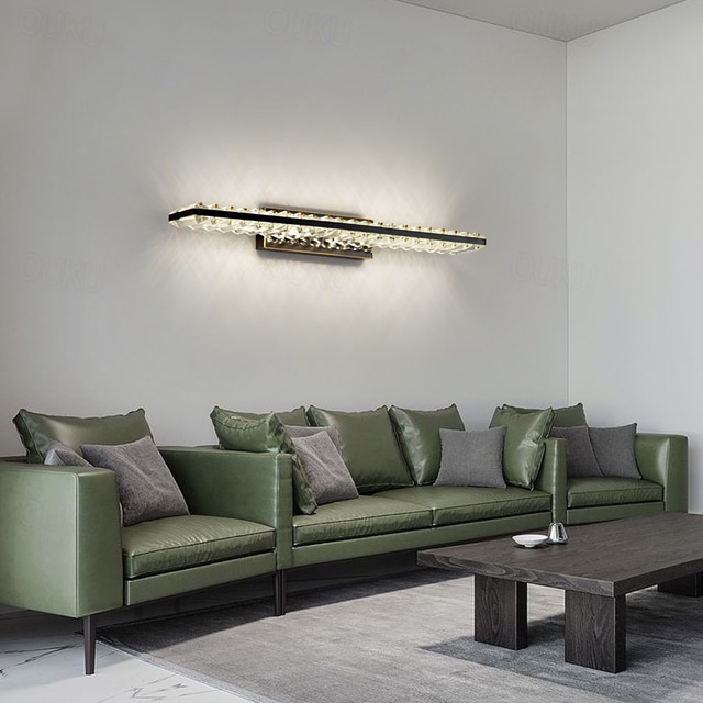 led vanity light kryształ wodoodporny ip20 20w światło lustrzane nowoczesny biały minimalistyczny łazienka oprawa światła aluminium żelaza łazienka kinkiet ścienny oprawa oświetleniowa do montażu na