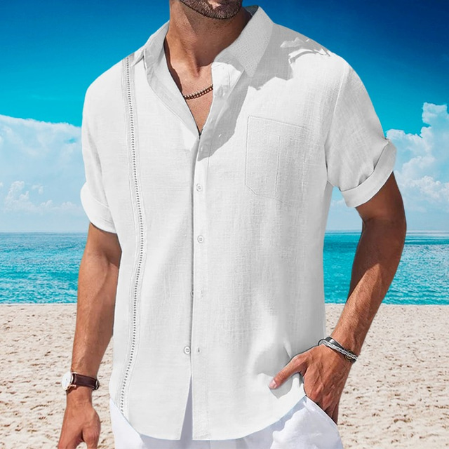 Chemise Costa Del Mar Homme – 2XL Bleue – Manches Longues Coton – Pêche