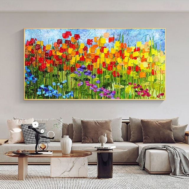  Handmade Oil Painting Wall Art Modern Abstract Flower Blossom Landscape Home Decoration Decor Rolled Canvas No Frame Unstretched