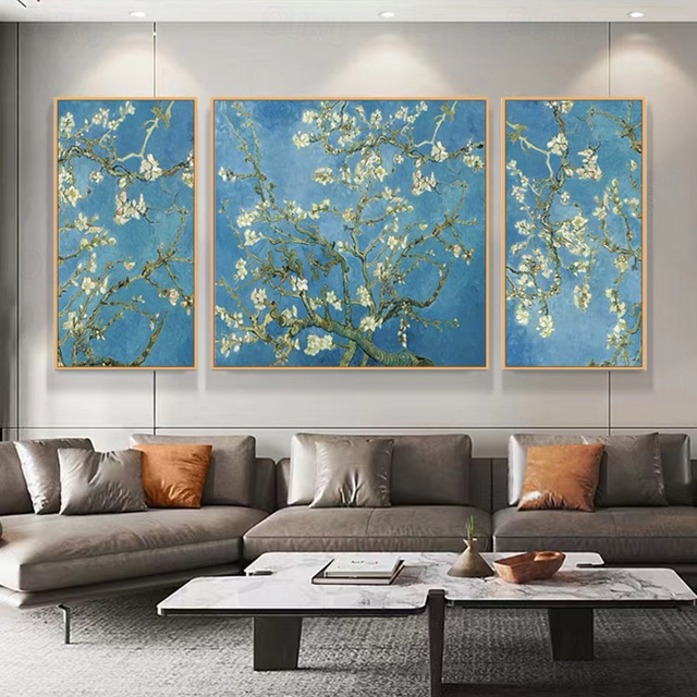  Handpainted Modern Van Gogh Famous Paintings Oil Painting on Canvas Textured Wall for Living Room Decor Famous Modern Rolled Canvas (No Frame)