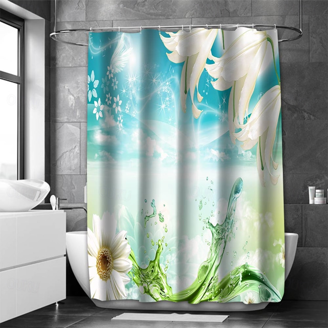  Zuhanyfüggöny 12 Kampóval 180cm*180cm (70