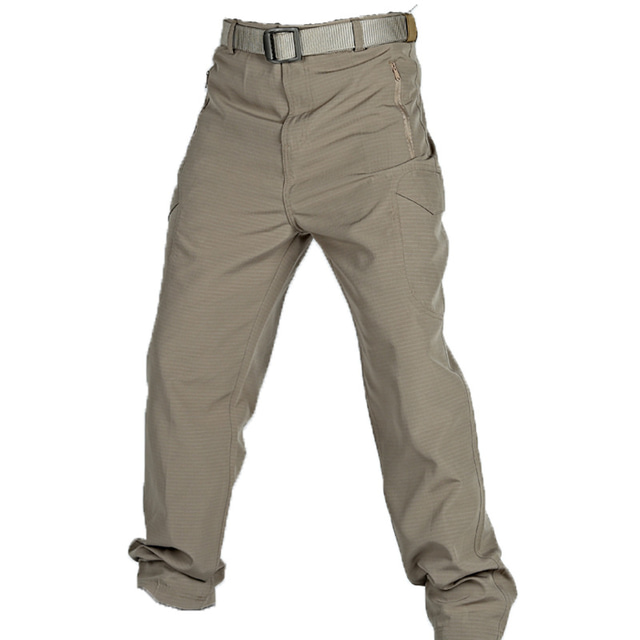  Hombre Pantalones cargo Pantalones tácticos Plano Impermeable Comodidad Exterior Diario Noche Moda Casual Negro Verde Trébol