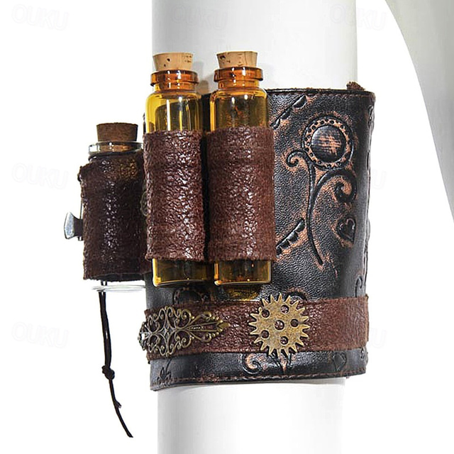  Handmade Cosplay Arm Strap Wristbands Harness Bracelet Gothic Steampunk Adjustable Accessories Decor LARP Costumes Medieval Renaissance