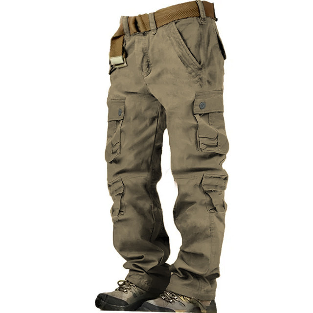  Homme Pantalon Cargo Pantalon cargo Pantalons de Randonnée 8 poches Plein Confort Respirable Extérieur du quotidien Sortie 100% Coton Mode Décontractées Gris vert Camouflage noir