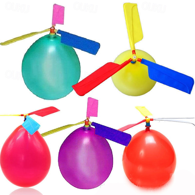  Balloon Helicopters Balloons Flying With Whistle Kids Flying Toys Birthday Party Toys Stocking Stuffer Return Gifts For Boys Girls Baby Shower Parties Outdoor Party ToysCreative Small Gift Birthday