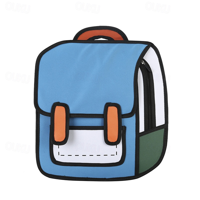  Mini Backpack Student 3D Backpack Fashion Two-Dimensional Teenager Boys Girls Trend Backpack For School Opens, Back to School Gift