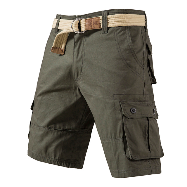 Per uomo Pantaloncini modello cargo Pantaloncini Maglia da escursione Multi tasca Liscio Indossabile Lunghezza del ginocchio Esterno Informale Giornaliero Sportivo Di tendenza Nero Giallo