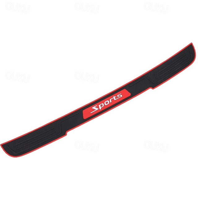  protezione del davanzale della porta del bagagliaio dell'auto universale adesivo striscia di gomma protezione paraurti posteriore auto barra di protezione antigraffio accessori per auto styling nero