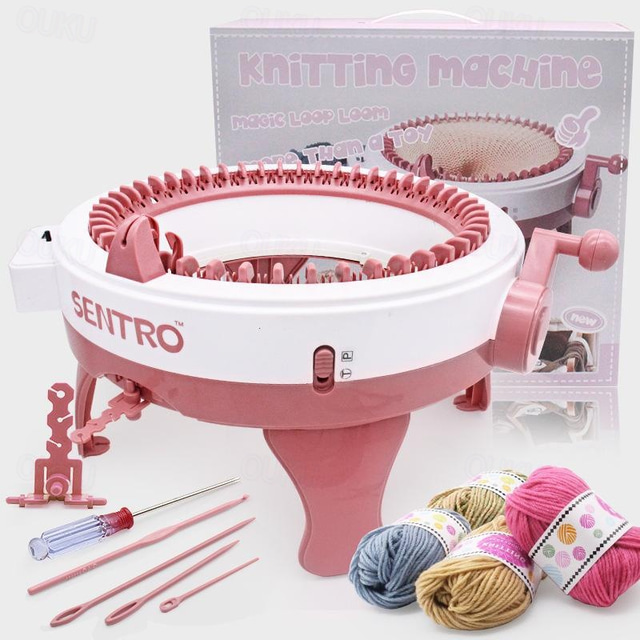  Children'S Large Diy Knitting Machine 48-Pin Star Cylinder Knitting Wool Machine Knitting Wool Play House Toy 843