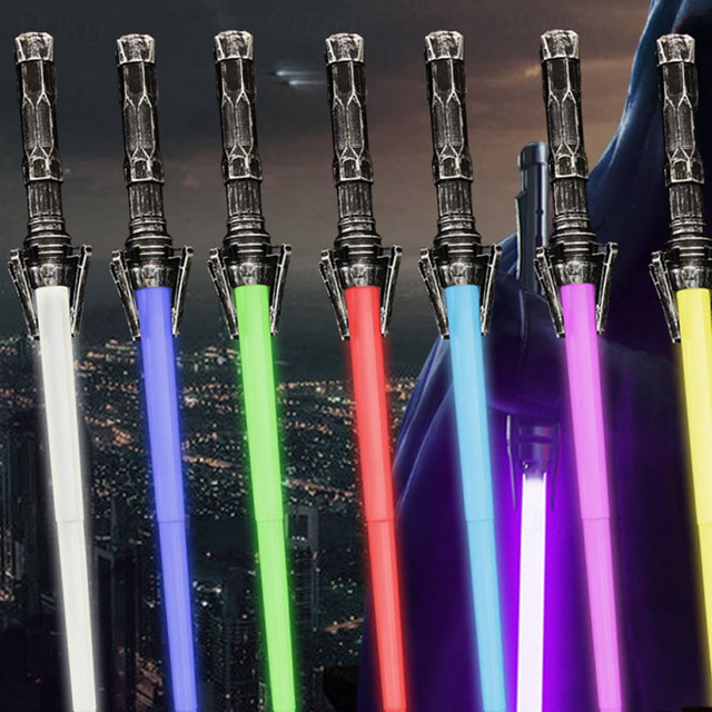 2pc 2 In 1 Retractable Light Up Toys 7 Color Retractable Flashing Toy