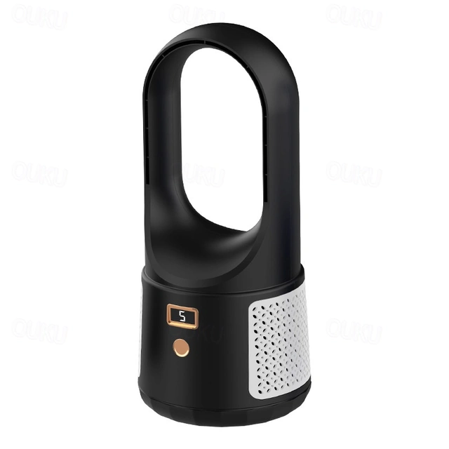 Portable Air Conditioner Electric Fan Desktop Leafless Fan Mute