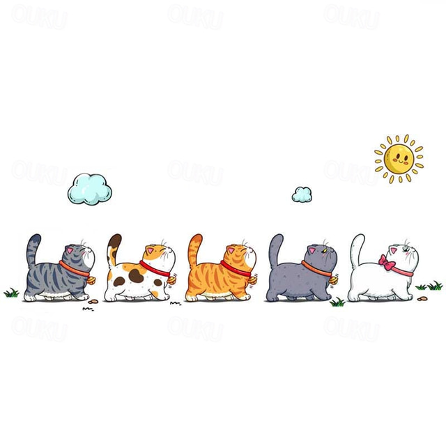  5 pz/set arrampicata gatti adesivo per auto divertente stile animale adesivi impermeabili carrozzeria auto finestra di casa decalcomanie creative decorazione