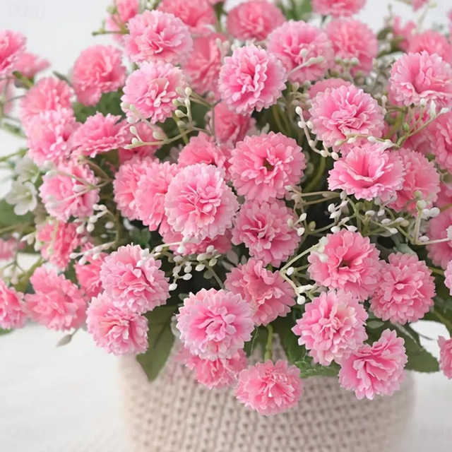  1pc 20 Heads Artificial Flowers Fake Hydrangeas For Home Furnishings