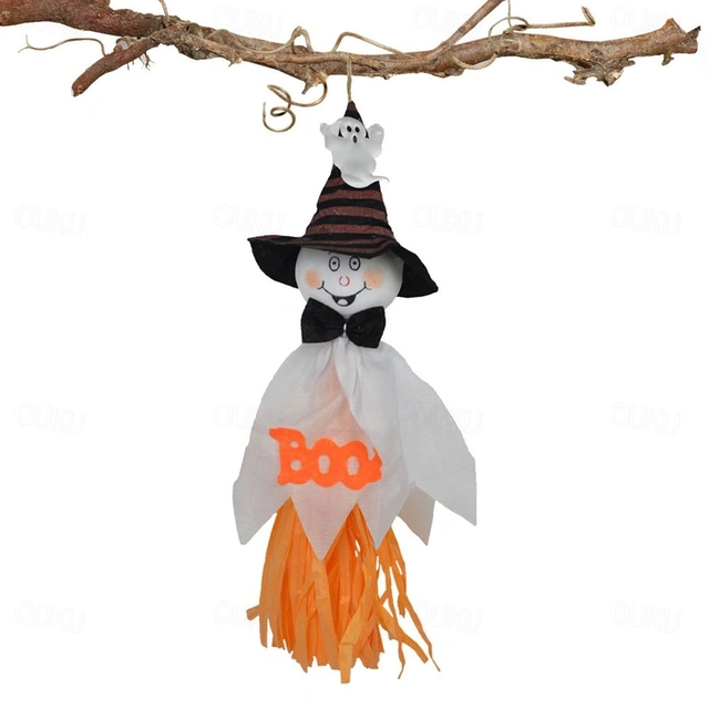 2 10pcs Halloween Scarecrow Horror Ghost Hanging Pendant Halloween 