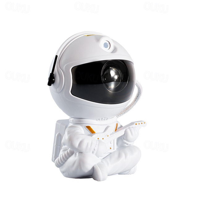  ABS Material Astronaut Projection Lamp White/Black Housing USB Power Supply Suitable for Room Decoration Projection Festival Birthday Gift