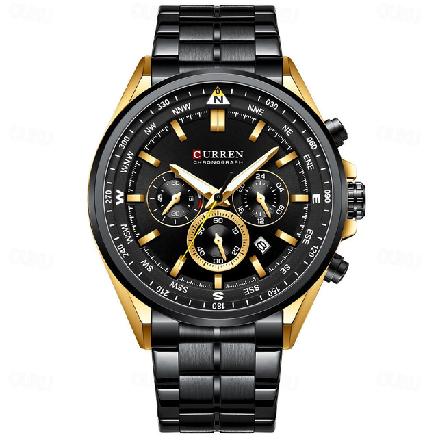  CURREN Man WristWatch Waterproof Chronograph Date Men Watch Military Top Brand Luxury Stainless Steel Sport Male Clock Gift 8399