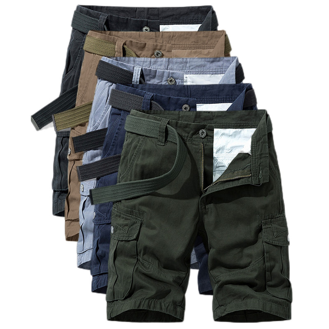  Men's Hiking Cargo Shorts Hiking Shorts Military Outdoor Standard Fit 10