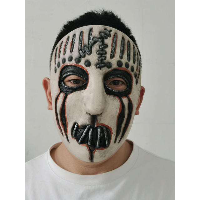  Slipknot adulto mick máscara facial máscara cosplay disfraz aterrador carnaval mascarada disfraces de halloween fáciles