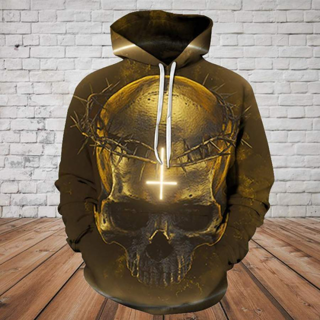  Men's Pullover Hoodie Comfort Color Sweatshirts Sweatshirt Black & Yellow Yellow Dark Green Gold