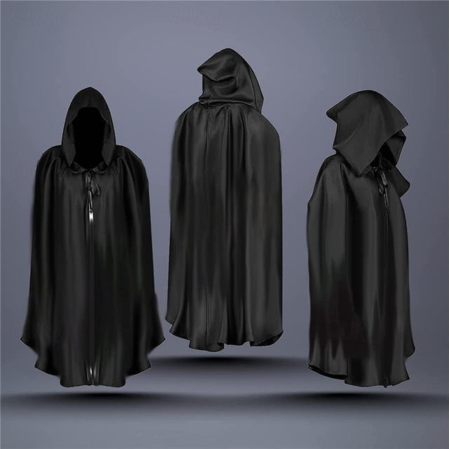  Retro Vintage Punk & Gothic Medieval Hooded Cloak Shawls Plague Doctor Viking Ranger Valhalla Men's Women's Masquerade Party / Evening Adults' Cloak