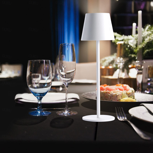  Luminária de Mesa Recarregável / Regulável Contemporâneo Moderno Alimentado por bateria de lítio embutida Para ABS